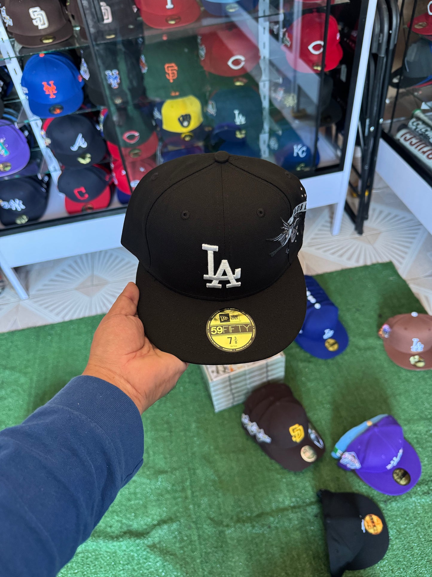LA Dodgers 7 , 7 1/8 , 7 1/4 , 7 3/8 y 7 1/2 (mayoreo 1000$)